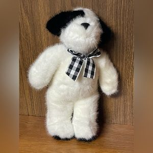 Black & White Teddy Bear 12”